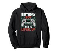 Level Up Birthday Boy Video Cumpleaños Gamer Party Sudadera con Capucha