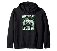 Level Up Birthday Boy Video Cumpleaños Gamer Party Sudadera con Capucha