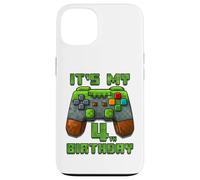 Level Up El Nivel de 4º año Comienza a los 4 años de Edad Jugador de cumpleaños Carcasa para iPhone 13