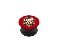 Level UP | Gimnasio/Sala Fitness Motivación Deportiva PopSockets PopGrip Adhesivo