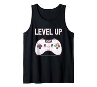 Level Up Kawaii Controller Jugador De Videojuegos Chica Jugador Camiseta sin Mangas