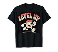 Level, Up Vintage Gaming Console Retro, Gamer Camiseta
