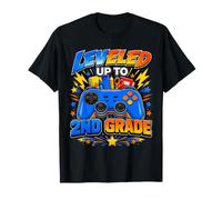 Leveled Up To 2nd Grade Gamer Back To School Student Camiseta