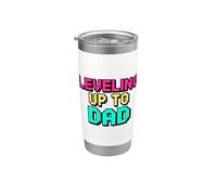 Leveling Up To Dad Vaso térmico de acero inoxidable de doble pared