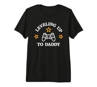 Leveling Up To Daddy - Promovido To Dad Gamer Mens Funny Camiseta Premium