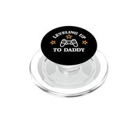Leveling Up To Daddy - Promovido To Dad Gamer Mens Funny PopSockets PopGrip para MagSafe
