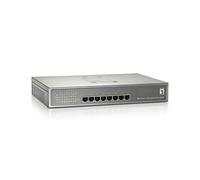 Switch LEVEL ONE 8 Puertos Gigabit PoE 802.3at PoE+ 123.2W - GEP-0821
