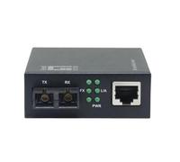 LevelOne Smart Gigabit RJ45-SC Medienkonverter, Multimode-Glasfaser, 850 nm, 500 m, kompatibel mit 19-Zoll-Rack-Montagegeh?usen, 1000 Mbit/s, 10Base-T, 100Base-T, 1000Base-T, IEEE 802.3, IEEE 802.3ab