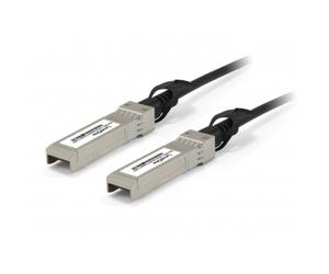 LevelOne DAC-0105 Cable de fibra óptica e InfiniBand 5 m SFP+ Negro, Acero inoxidable