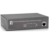 LevelOne FEP-0511 Fast Ethernet (10/100) Gris Energía sobre Ethernet (PoE) - Switch de red (Fast Ethernet (10/100), Bidireccional completo (Full duplex), Energía sobre Ethernet (PoE))