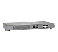 LevelOne fep-1612 Fast Ethernet (10/100) Power Over Ethernet (PoE) Grey - Network Switches (Fast Ethernet (10/100), 10BASE-T, 100BASE-TX, IEEE 802.3, IEEE 802.3 af, IEEE 802.3 at, IEEE 802.3u, IEEE 802.3 x, Cat3, Cat4, Cat5, 4000 Entries, 3.2 Gbit/s)