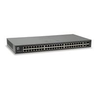 LevelOne FGU-5021 Fast Ethernet (10/100) Gris - Switch de Red (Fast Ethernet (10/100), Bidireccional Completo (Full Duplex), Montaje en Rack)