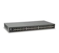 LevelOne FGU-5021 Fast Ethernet (10/100) Gris - Switch de Red (Fast Ethernet (10/100), Bidireccional Completo (Full Duplex), Montaje en Rack)