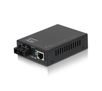 LevelOne FVT-2001 - Convertidor de Medio (100 Mbit/s, 1310 NM/Multi-Modus/ 10/100TX>100FX SC MM/2km/), Color Negro