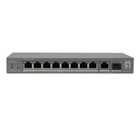 LevelOne GEP-1011 Switch No Gestionado L2 Gigabit Ethernet PoE Grau