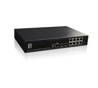 LevelOne GEP-1061 - Conmutador PoE (10 Puertos, 10 Puertos Gigabit SFP, 8 Salidas PoE, 180 W PoE)