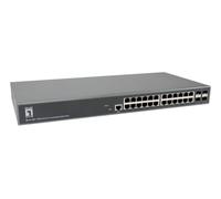 Levelone Turing 28-Port L3 Lite Managed Gigabit Switch, 24 ? 1g Rj45, 4 ? 1g/10g Sfp+ Uplinks, Managed, L3, Gigabit Ethernet (10/100/1000), RacK-Einb