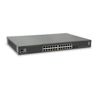 Levelone GtL-2891 - Switch - L3 - Managed - 24 X 10/100/1000 + 2 X 10 Gigabit Sfp+ (uplink) - An Rack Montierbar (gtL-2891)