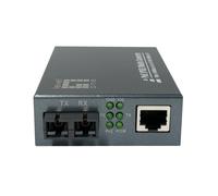 LevelOne GVT-2014 - RJ45 to SC Gigabit PoE PSE Media Converter, Single-Mode Fibe