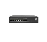 LevelOne Hilbert 10” 8-Puertos Gigabit Smart Lite Switch, 8 x Gigabit RJ45