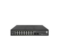 Levelone Hilbert 18-Port Gigabit Smart Lite Switch - 16 X Gigabit Rj45 - 2 X Gigabit Sfp (geS-2118)