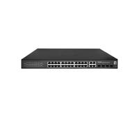 LevelOne GES-2128P Hilbert - Conmutador Gigabit PoE Smart Lite de 28 Puertos, 24 Salidas PoE, 4 Gigabit SFP/RJ45 Combo, 802.3at/AF PoE, 380 W de presupuesto de Potencia PoE