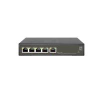 LevelOne Hilbert 5-Port Gigabit Poe Smart Lite Interruptor,802.3at / Af Poe,4 De