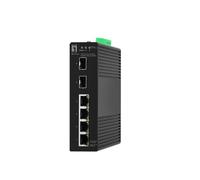 LevelOne Hilbert - Conmutador Gigabit Smart Lite de 6 puertos, 4 Gigabit RJ45, 2 Gigabit SFP