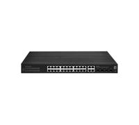 LevelOne Hilbert - Conmutador Industrial Gigabit Smart Lite de 28 Puertos, 24 Puertos Gigabit RJ45, 4 Gigabit SFP/RJ45 Combo