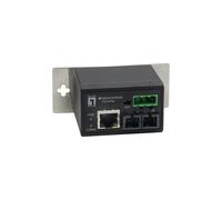 LevelOne IEC-4002 Convertidor de Medio 100 Mbit/s, Fibra Multimodo, 1xRJ-45 a 1xST, 2000m, IEEE 802.3/u/x, Negro