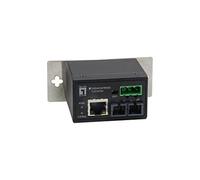 LevelOne IEC-4002 convertidor de medio 100 Mbit/s Multimodo Negro - Convertidor de red (100 Mbit/s, 10Base-T,100Base-TX, 100Base-FX, IEEE 802.3,IEEE 802.3u,IEEE 802.3x, Completo, Semi (dúplex), ST)