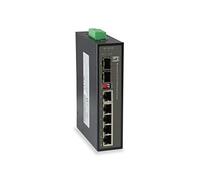 LevelOne IES-0600 Gigabit Ethernet (10/100/1000) Negro - Conmutadores de Red (Gigabit Ethernet (10/100/1000), Full Duplex, Montaje en Pared)