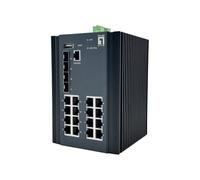 LevelOne IGU-2071 20 Puertos L2 Plus Gestionado Gigabit Industrial Switch Industrial, 16x 1GbE RJ45, 4X 1/2,5GbE SFP, riel DIN, -40°C a 80°C