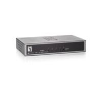 LevelOne Interruptor/Conmutador FEU-0511, gris