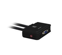 LevelOne KVM-0223 - Cable KVM (2 x USB, 2 x VGA, 2048 x 1536), Negro