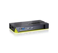 LevelOne KVM-0422 - Switch KVM (2 puertos USB), color negro