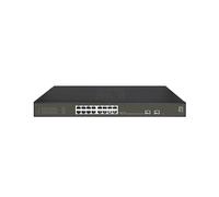LevelOne - GES-2118P switch Gestionado L2 Gigabit Ethernet (10/100/1000) Energía sobre Ethernet (PoE) Negro