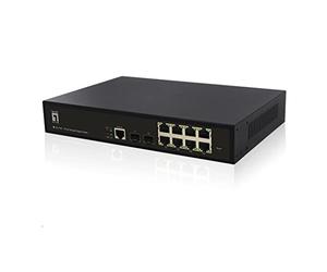 LevelOne Switch 8X GE GEL-1061 2xGSFP 19