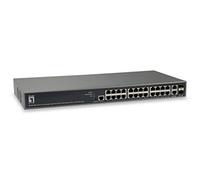 LevelOne Switch Gep-2682 26 Puertos L3 Lite Managed Gigabit PoE 24 PoE Outputs 370w 2xsfp/rj45 Combo