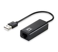LevelOne USB-0301 - Adaptador de Red USB, Color Negro