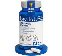 LevelUps magnesio y potasio capsulas | Fórmula Avanzada con 6 Sales de Magnesio y 2 de Potasio | Alta Absorción y Liberación 24h | Reduce Cansancio, Calambres y Apoya Sistema Nervioso