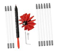 Levemolo 1 Juego Cepillo De Chimenea De Taladro Eléctrico Kit De Ventilación Para Secadora Kit De Deshollinador De Limpieza De Ventilación De Tubo Máquina De Limpieza En Seco Familiar Nylon