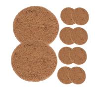 Levemolo 10 Piezas Almohadillas Redondas para Nidos de Sustrato Natural de Fibra de para Cría de Loros y Aves de Soporte Transpirable y Duradero para Huevos y Mascotas