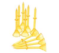 Levemolo 10 Piezas de Tees de Golf Profesionales de Plástico, Picos de Pelota de Golf de 83 Mm, Soporte Estable para Tees y Balones, Accesorios Prácticos para Golfistas, Kit Reutilizable
