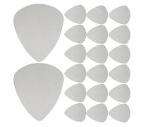 Levemolo 100 Piezas Púas Guitarra Acero Inoxidable Plata Plectros Metal Ergonomicos Bordes Suaves para Guitarras Electricas y Acusticas Versatiles para Rock Jazz y Country