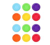 Levemolo 12 Comederos para Grillos de 3,4 Cm, Tazones Redondos de Plástico para Alimentación y Agua de Insectos Pequeños, Recipientes Duraderos para Terrarios y Cucarachas, Color Aleatorio
