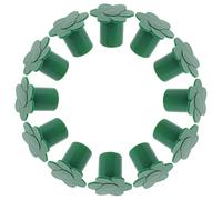 Levemolo 12 Tapas de Caña de Bambú para Jardín en Color Verde, Resistentes al Clima y Fabricadas en PP para Protección de Postes en Exteriores