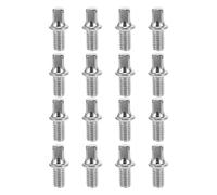 Levemolo 16 tornillos para caja de bombo: M6 x 10 mm, perno de llave, varilla de tensión, piezas de repuesto para hardware de percusión, accesorios para herramientas de reparación de bombo.