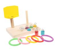 Levemolo 1juego Juguete para Aves De Entrenamiento Anillo De Baloncesto para Periquitos y Loros Juguete Interactivo para Jaulas De Aves Estimula La Inteligencia y Salud Emocional De Tus