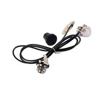 Levemolo 1juego Piezoeléctrico Transductor Amplificador De Guitarra Con Potenciómetro Bk y Jack De Salida Para Guitarras Acústicas y Ukuleles Fácil Instalación y Uso